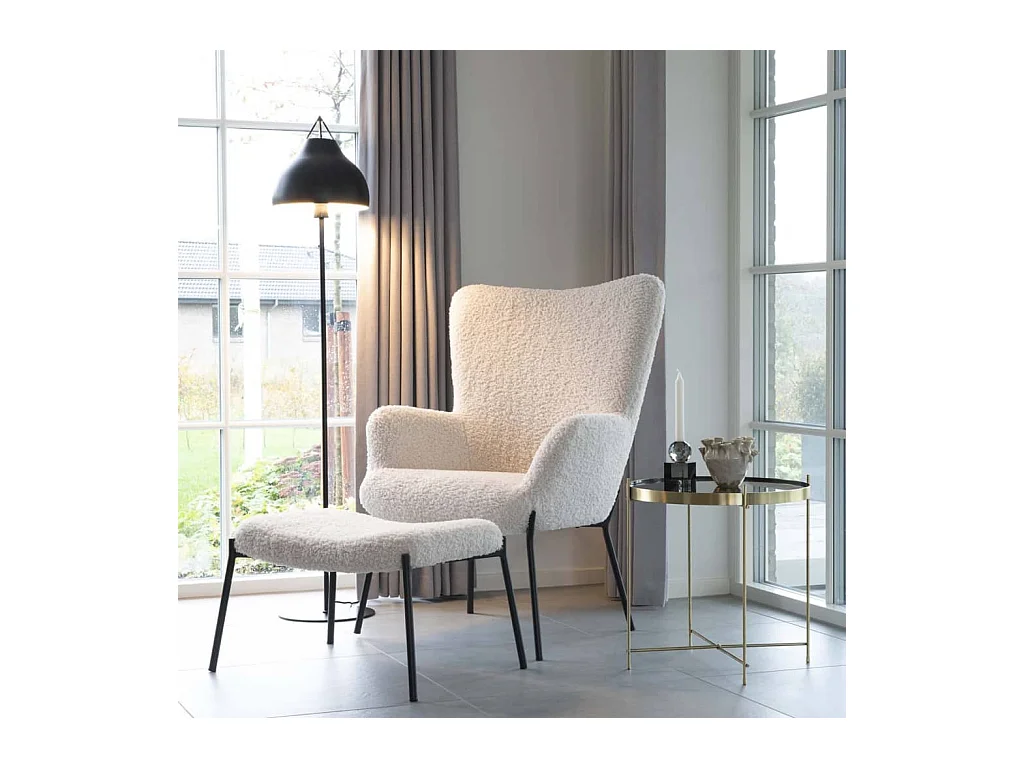 Salontafel van messinglook staal Ø 48 x 48 cm