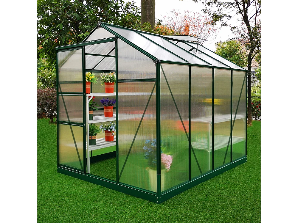 Broeikas met basis - 1.9 meter (L) x 2.5 meter (B)