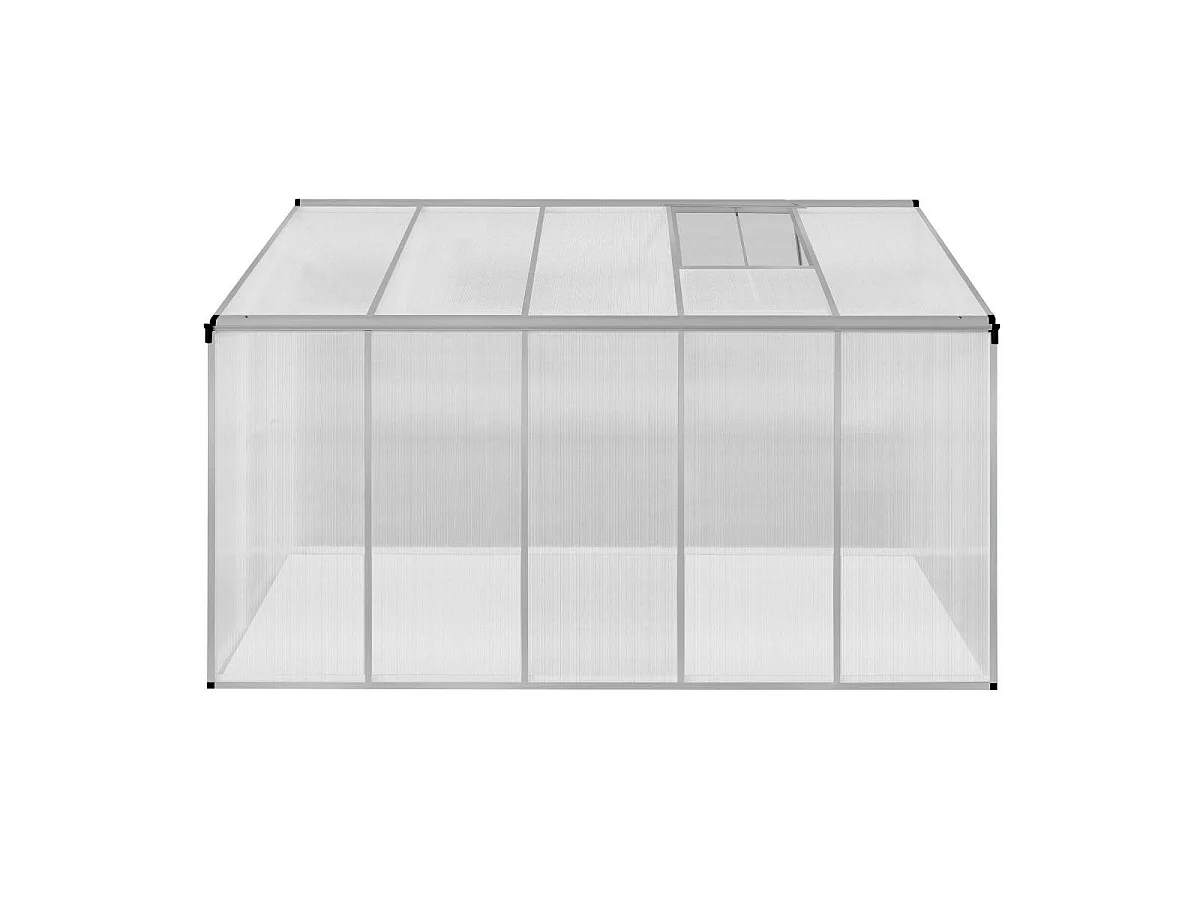Serre de Jardin en Polycarbonate Grise - 186 x 320 cm