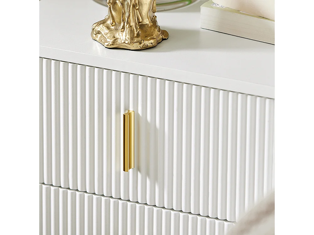 Mesa de cabeceira com 2 gavetas FBT115-W