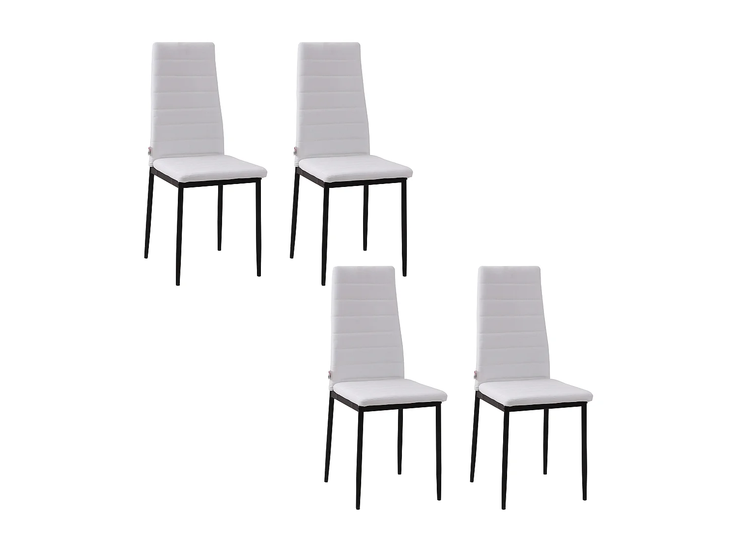 Sillas de comedor blanco 41x50x97 cm HOMCOM