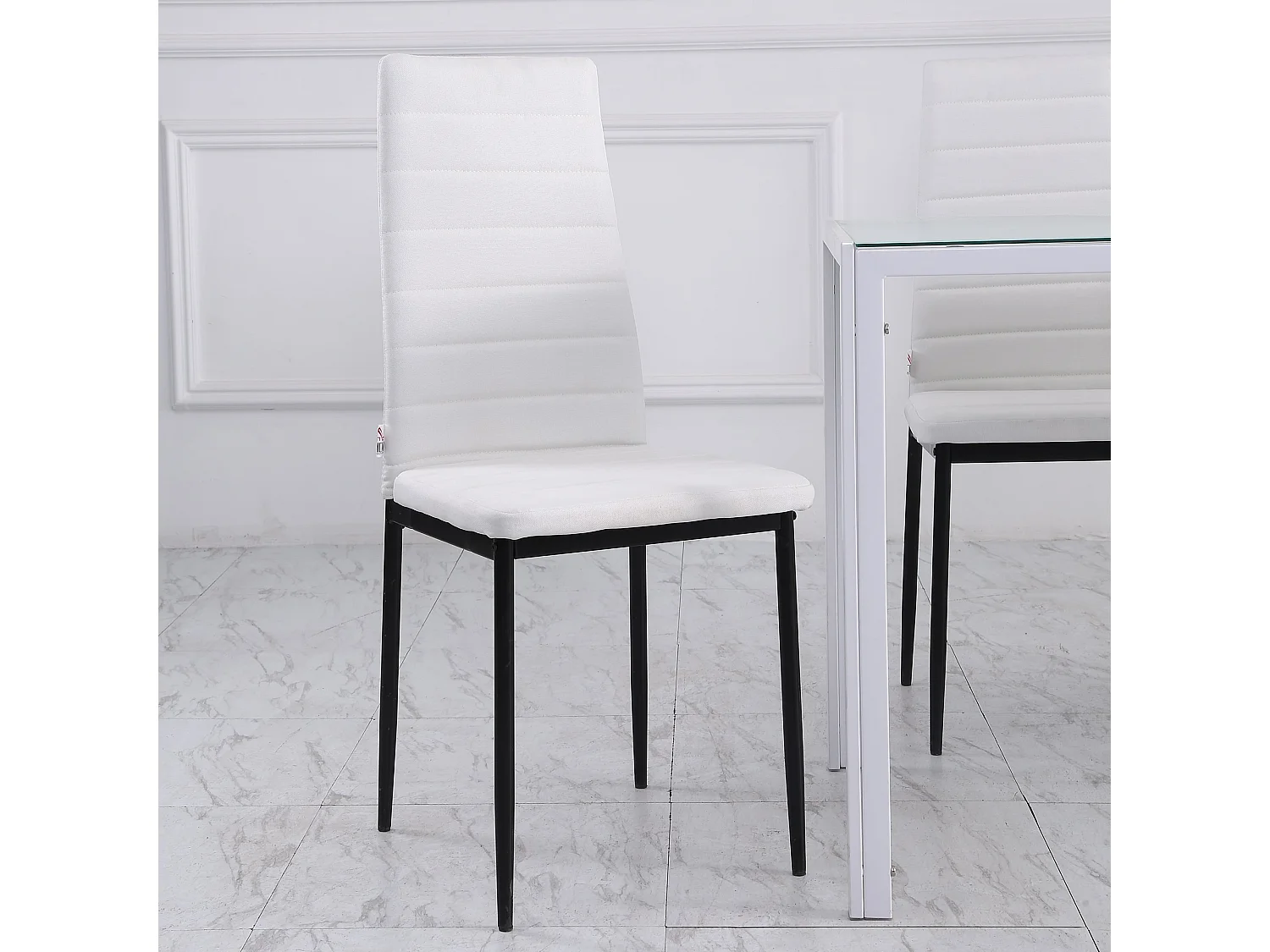 Sillas de comedor blanco 41x50x97 cm HOMCOM