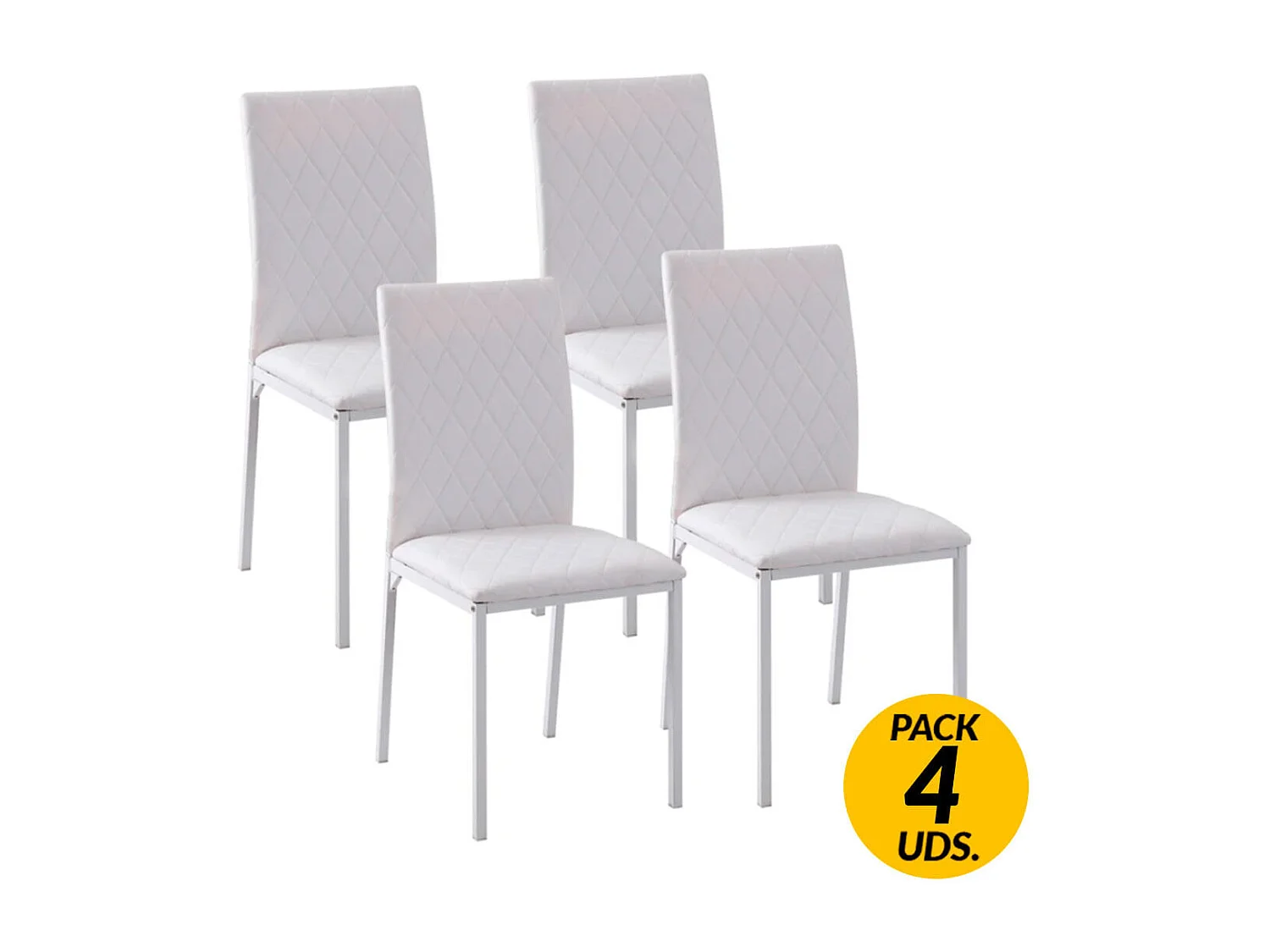 Sillas de comedor blanco 41x50x91 cm HOMCOM