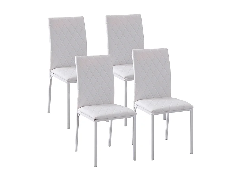 Sillas de comedor blanco 41x50x91 cm HOMCOM