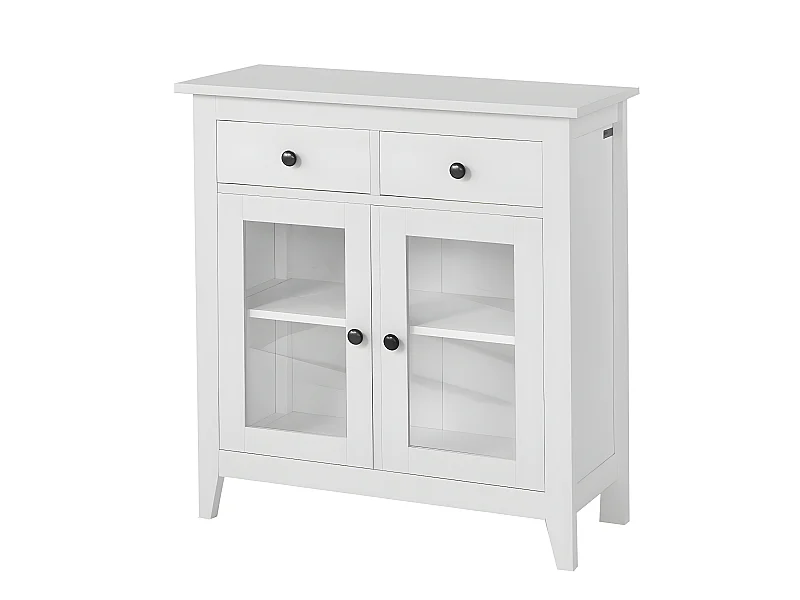 SoBuy Base Credenza,Mobile ingresso,Armadietto da soggiorno,bianco, FSB05-W