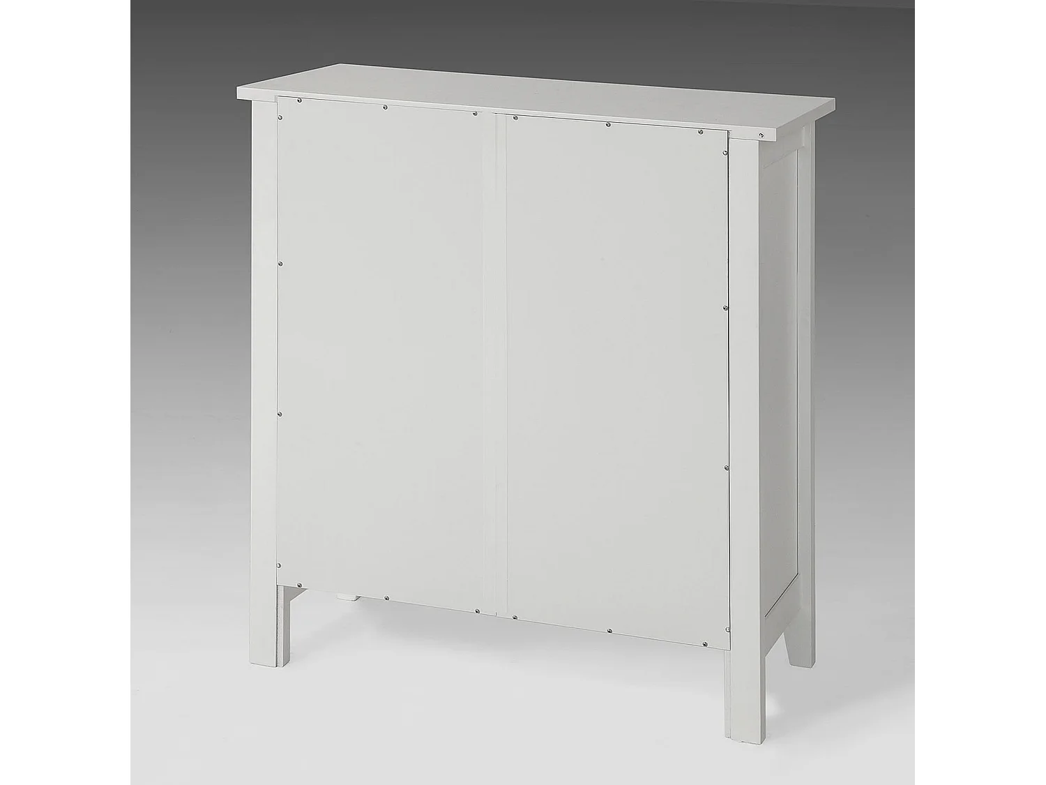 estanteria con 2 Puertas, Armario bajo, Consola Mesa Madera Escritorio Blanco, estanteria de Cocina, Blanco FSB05-W SoBuy ES