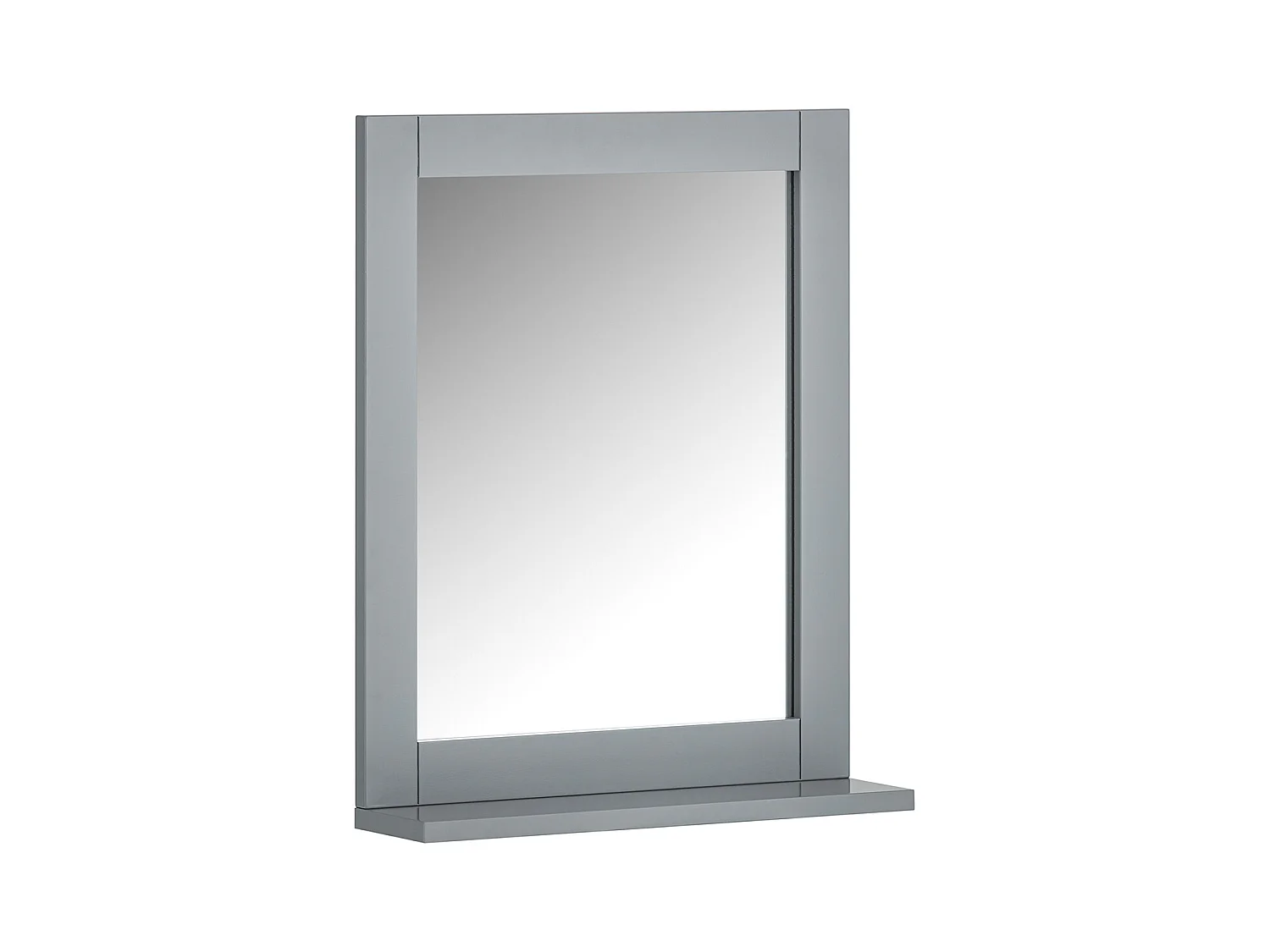SoBuy FRG129-SG Miroir Mural Meuble Salle de Bain avec 1 étage Plateau | Prévente