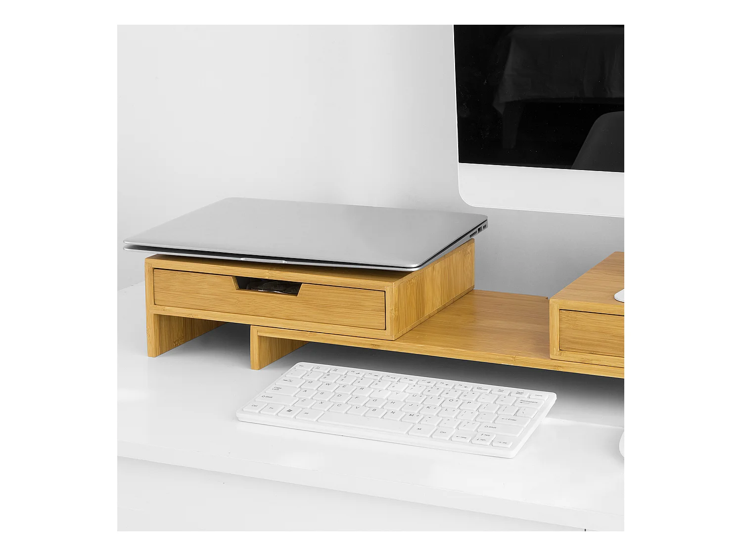 SoBuy FRG129-SG Miroir Mural Meuble Salle de Bain avec 1 étage Plateau | Prévente