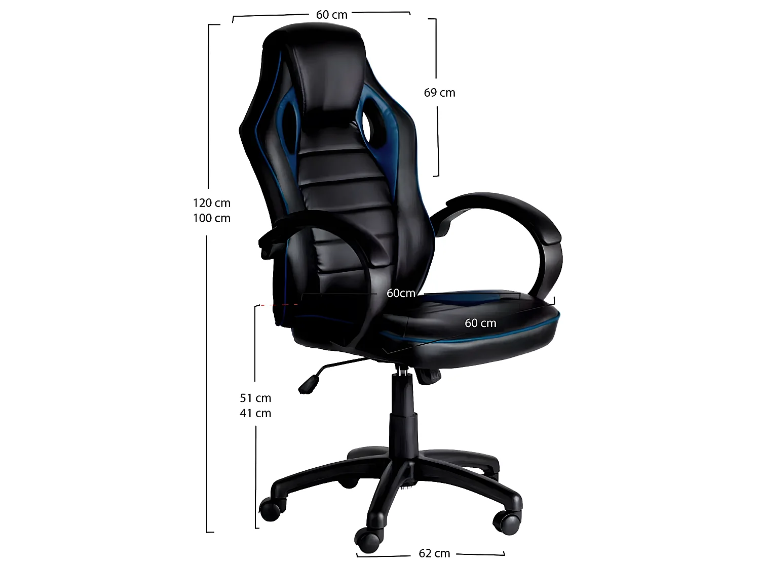 Silla Gaming GT - Máxima Ergonomía - Ideal para sesiones de Gaming