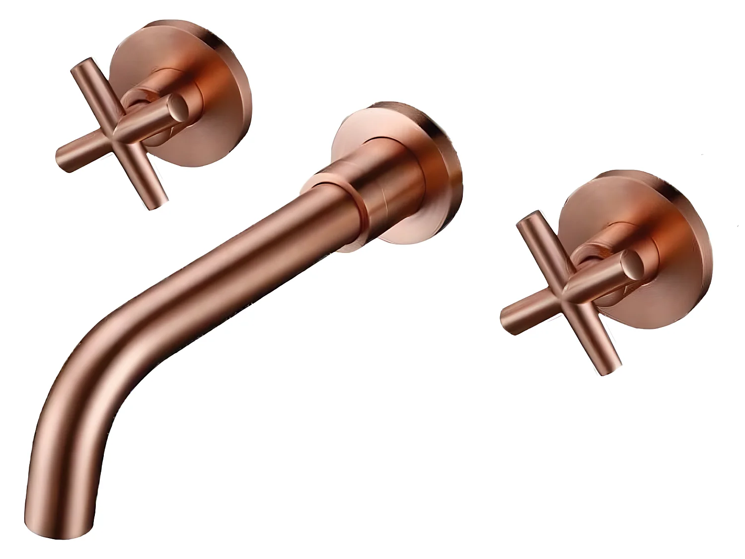 Unterputz-Zweigriff-Waschtischarmatur CARBINI rosegold