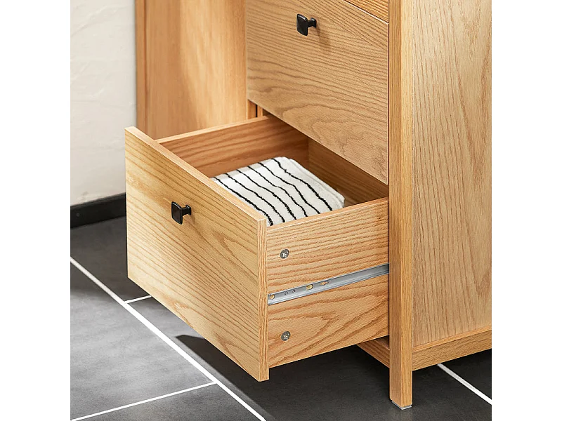 Armoire à linge avec sac à linge pliable Sac à linge Panier à linge Panier à linge, BZR97-N