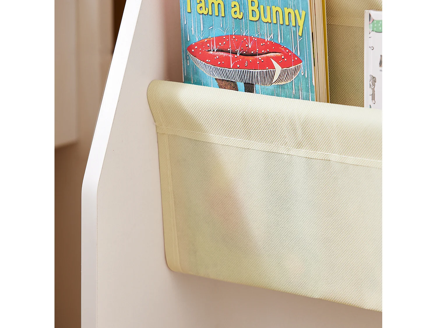 SoBuy FRG225-W Bibliothèque Étagère à Livres pour Enfants Porte-revues 4 Compartiments