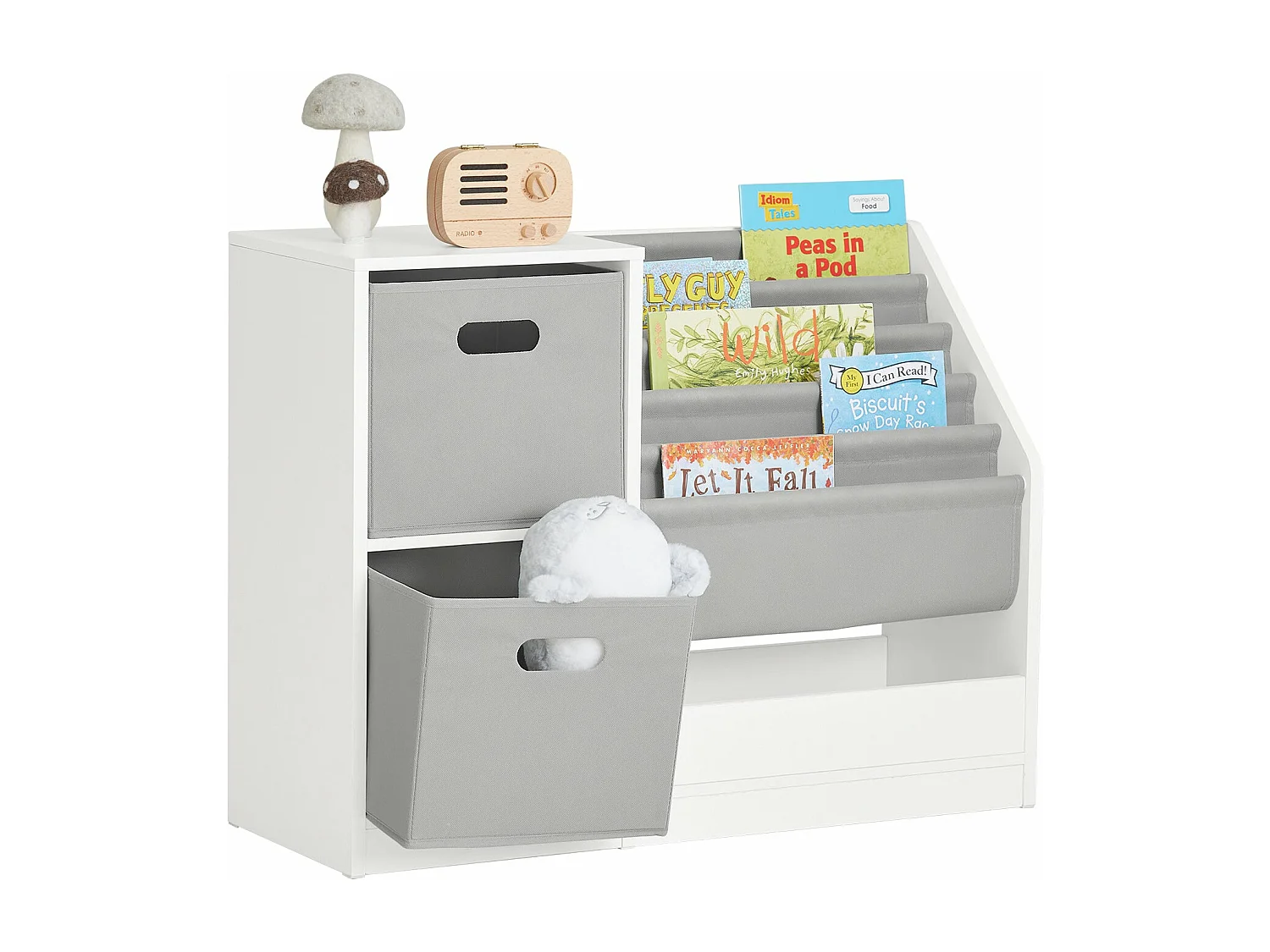 SoBuy armário de criança, armário de livros infantis, armário infantil KMB76-W