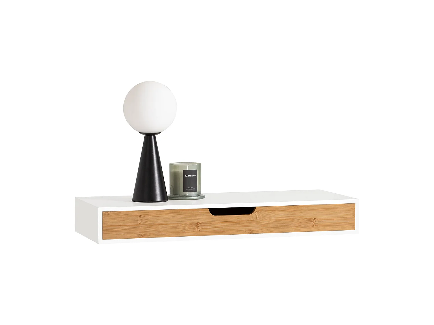 Estante de Pared con Cajón, Estante Estantería para la Sala, Estilo Moderno FRG93-WN SoBuy ES