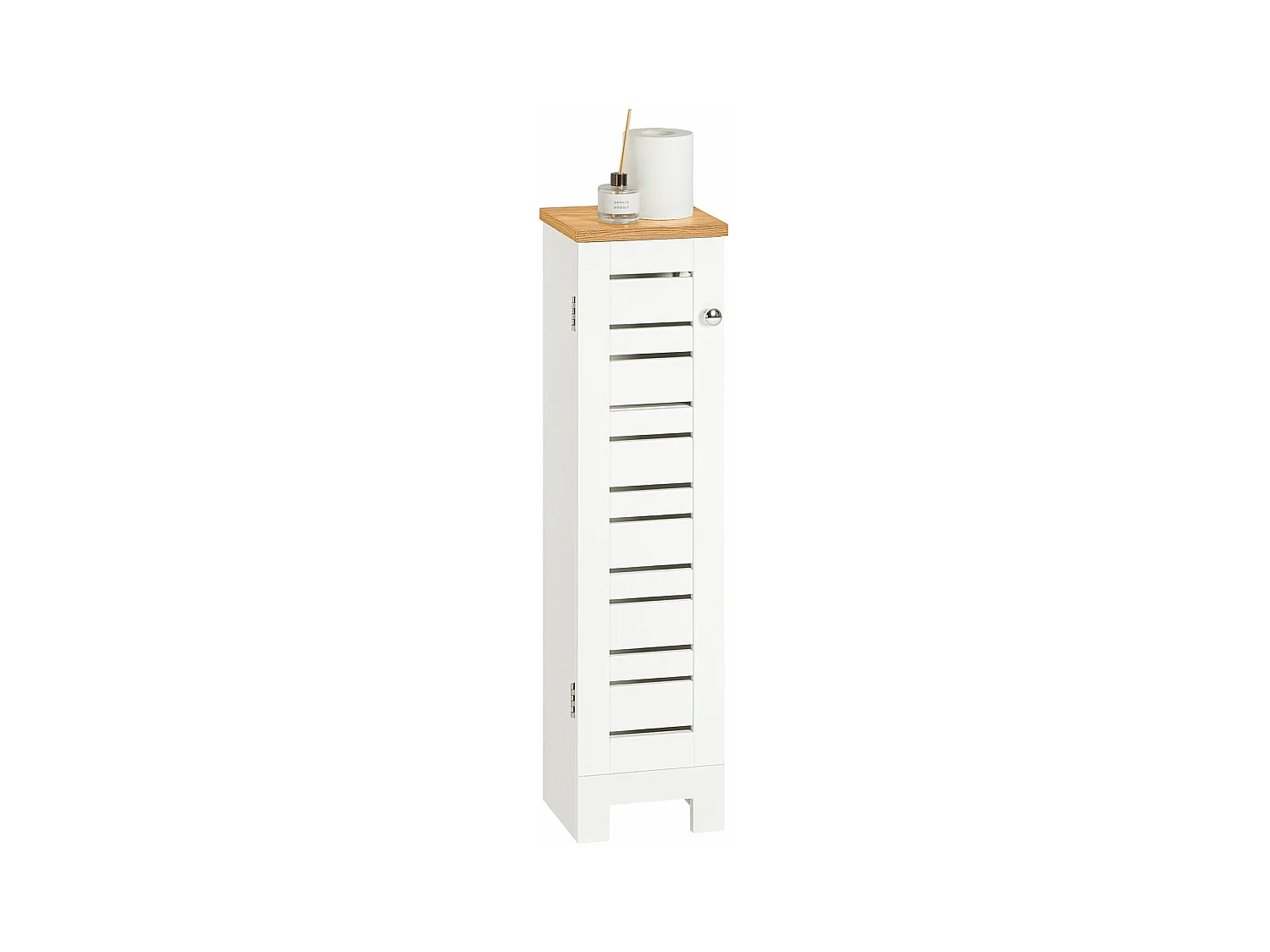 Porte Papier Toilette Vertical Support Papier ToiletteArmoire Toilettes, BZR85-W