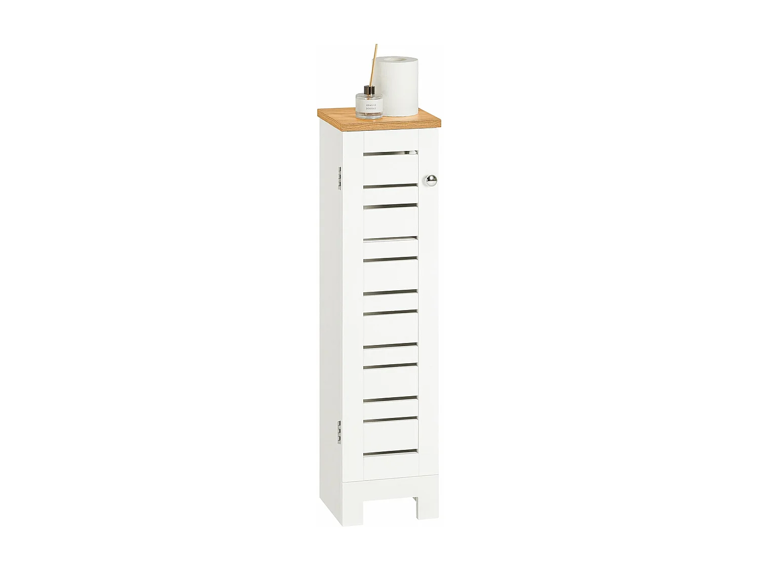 Porte Papier Toilette Vertical Support Papier ToiletteArmoire Toilettes, BZR85-W