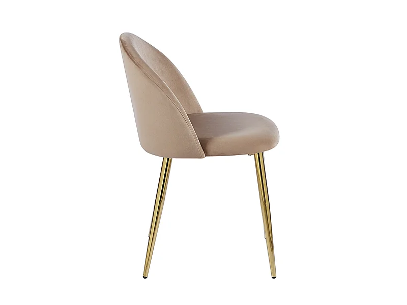 Packs Sillas Comedor - Pack 4 Sillas Vint Terciopelo Golden - Champán