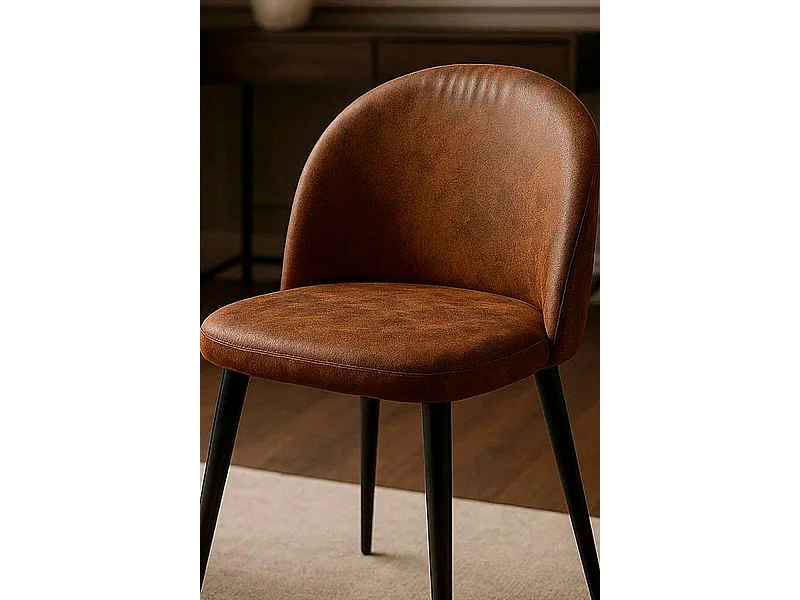 Sillas Comedor - Silla Black Vint Polipiel