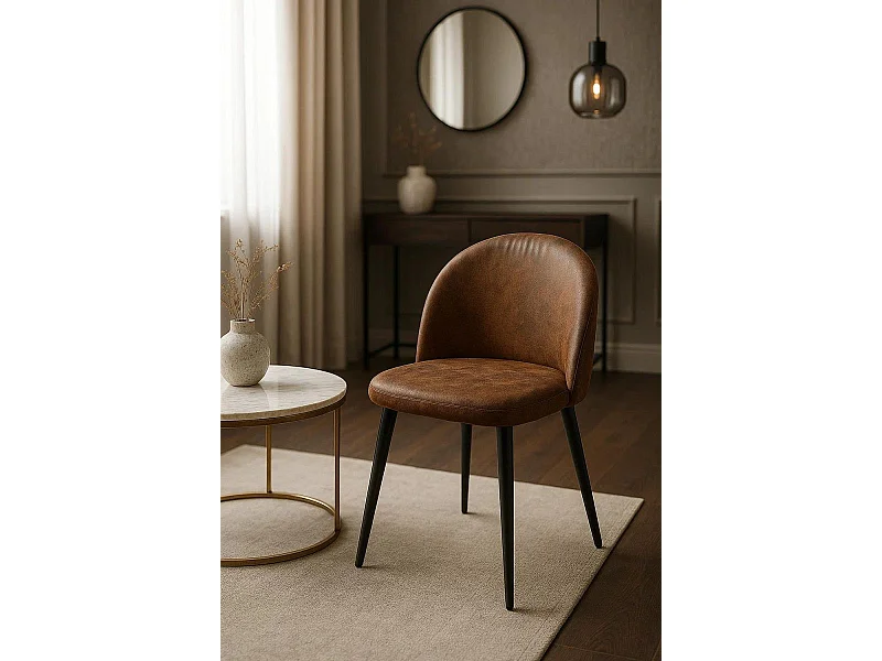 Sillas Comedor - Silla Black Vint Polipiel