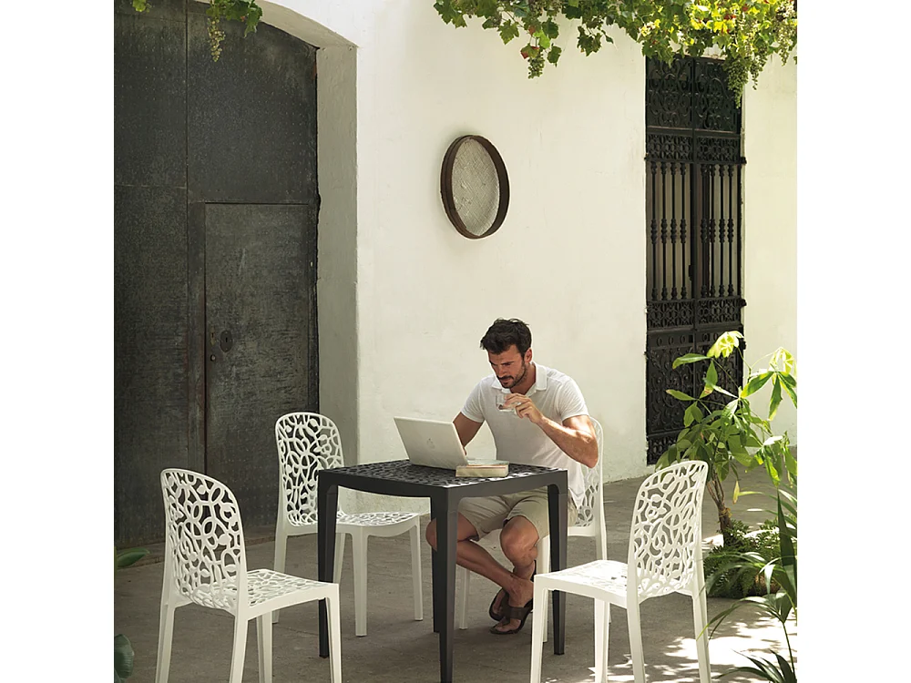 Silla Flora - Blanco