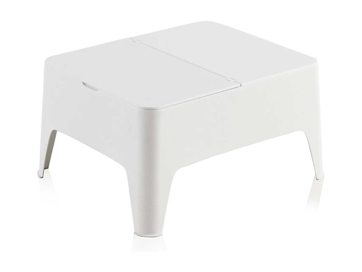 Table d'appoint alaska blanc 58 x 48 x 30