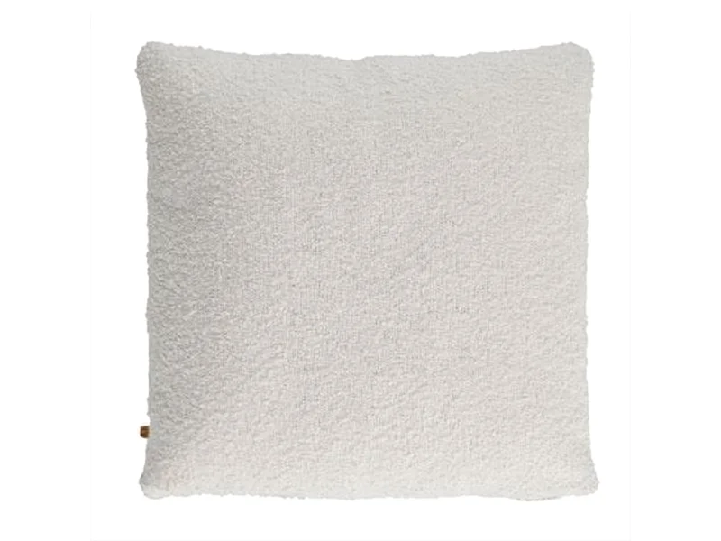 Coussin Dehoussable Boucle Creme 40x40cm Beige