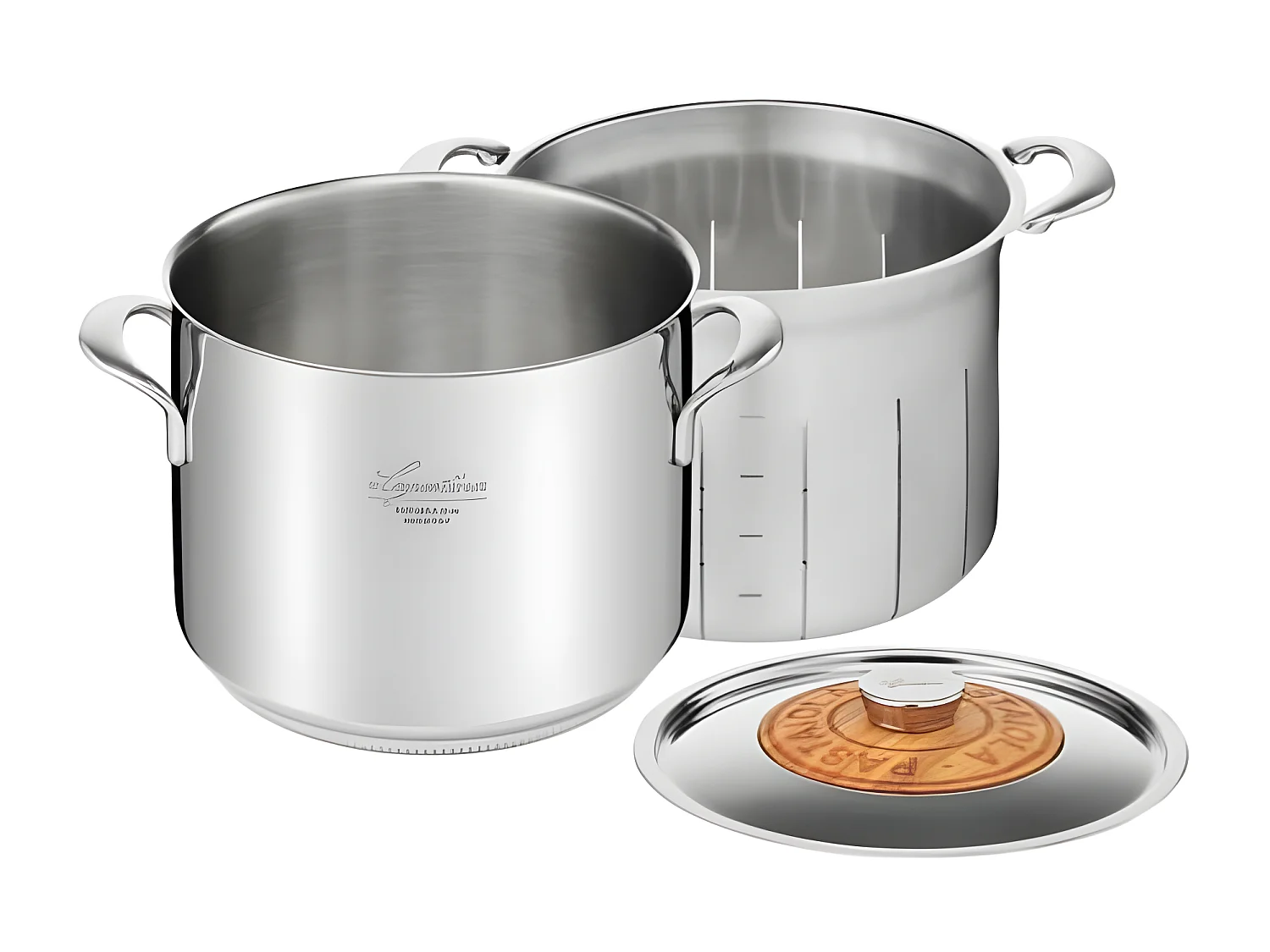 Lagostina Faitout inox 24cm + panier à pâtes + couvercle - 011193020924