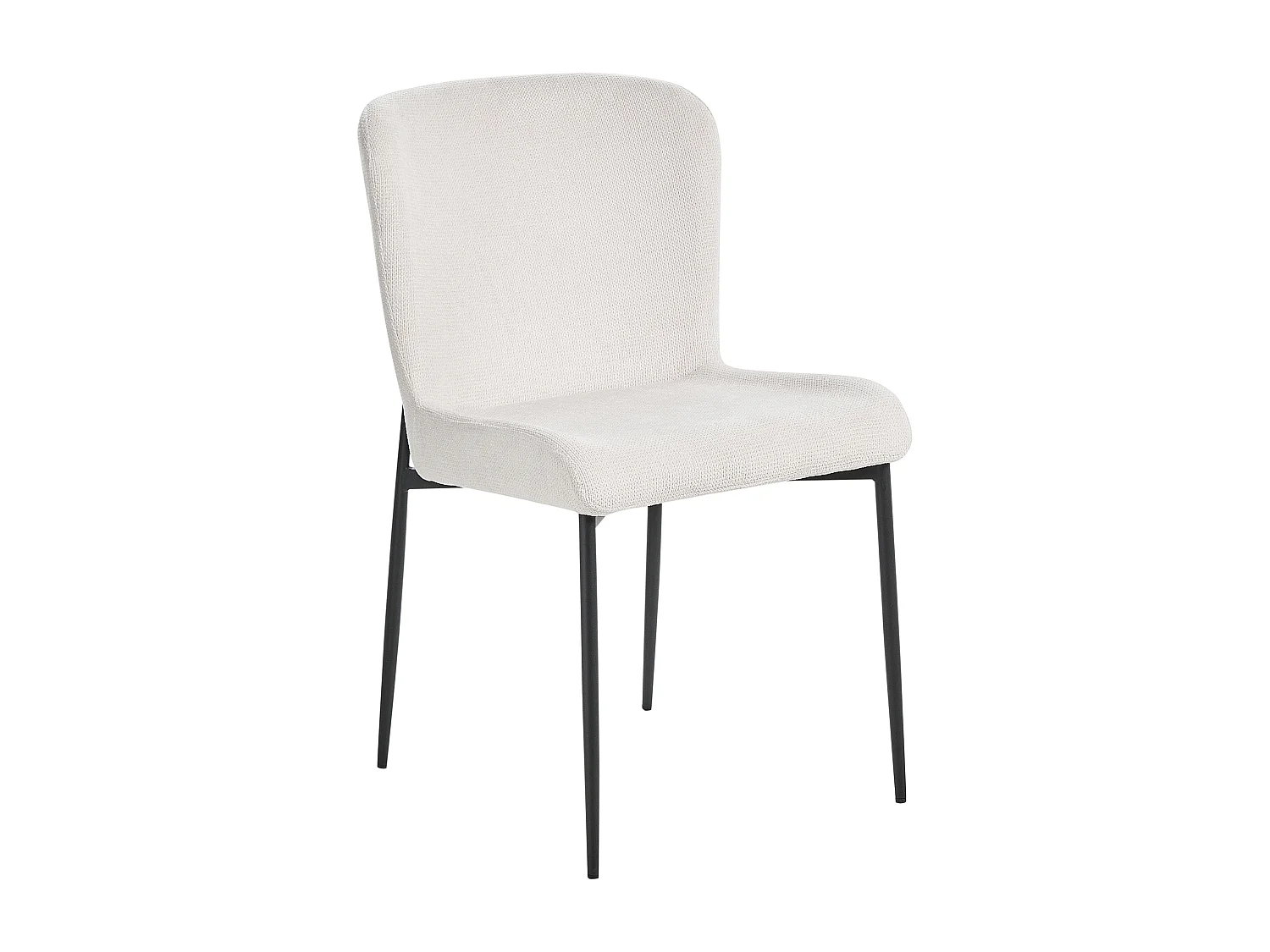 Lot de 2 chaises de salle à manger ADA Blanc cassé