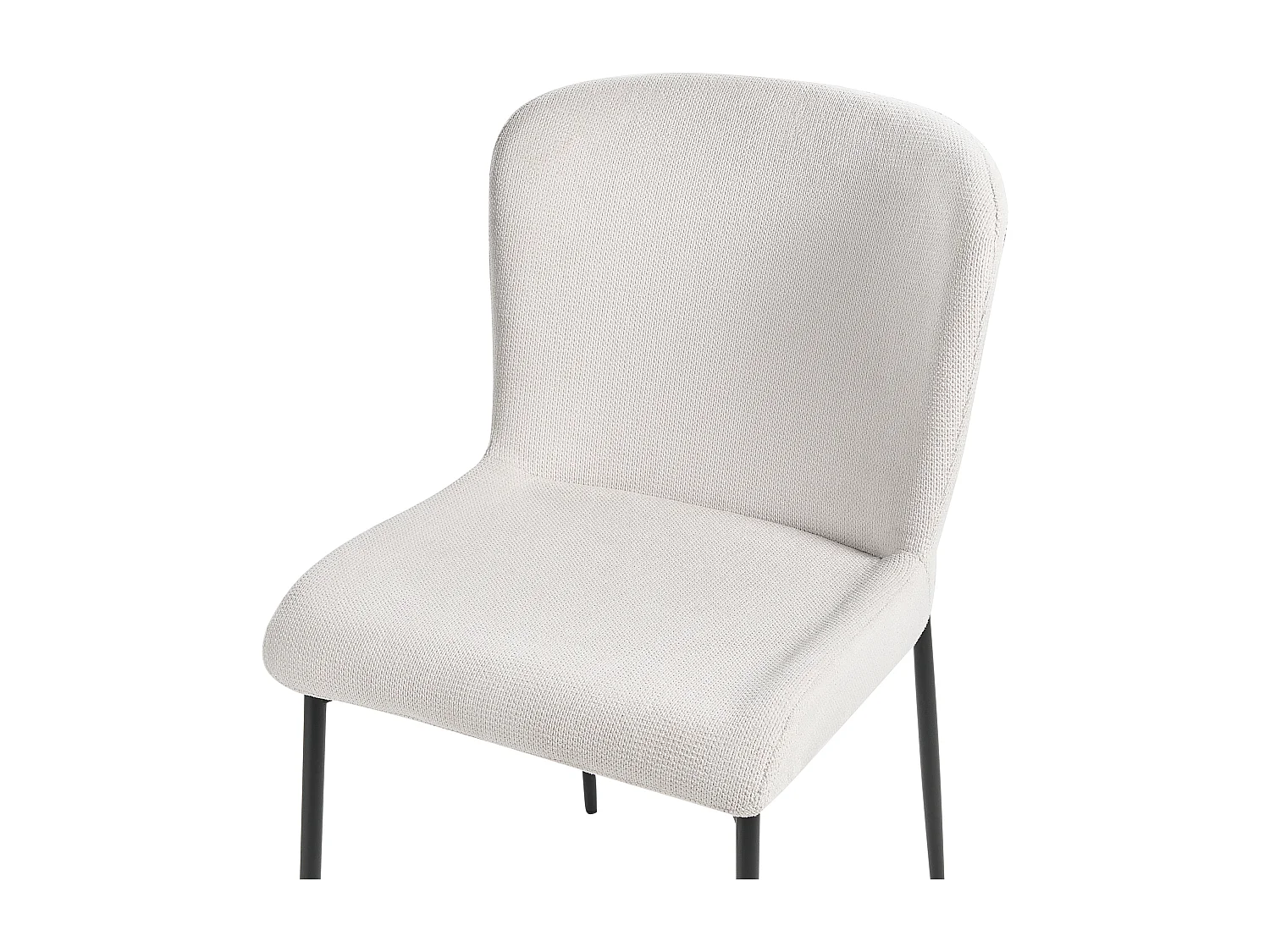 Lot de 2 chaises de salle à manger ADA Blanc cassé