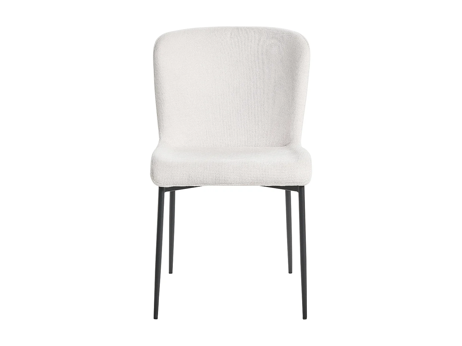 Conjunto de 2 cadeiras de jantar ADA Branco creme