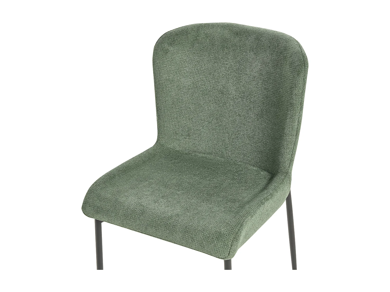 Lot de 2 chaises de salle à manger ADA Vert foncé