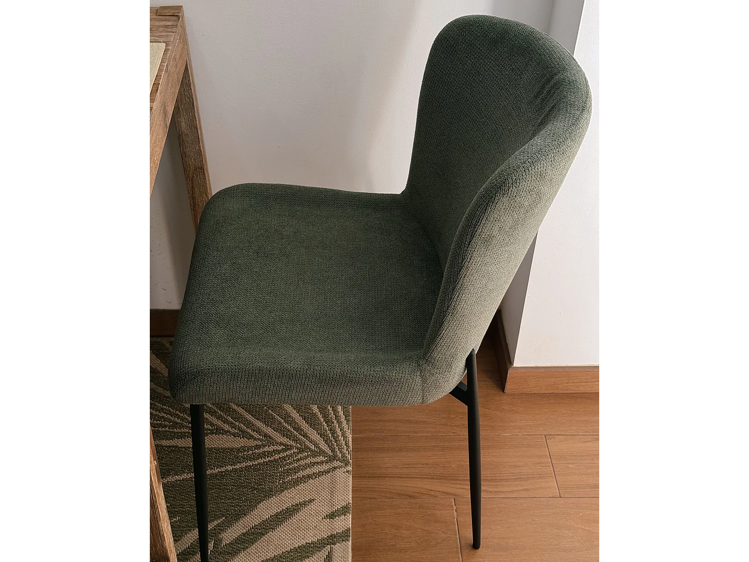 Lot de 2 chaises de salle à manger ADA Vert foncé
