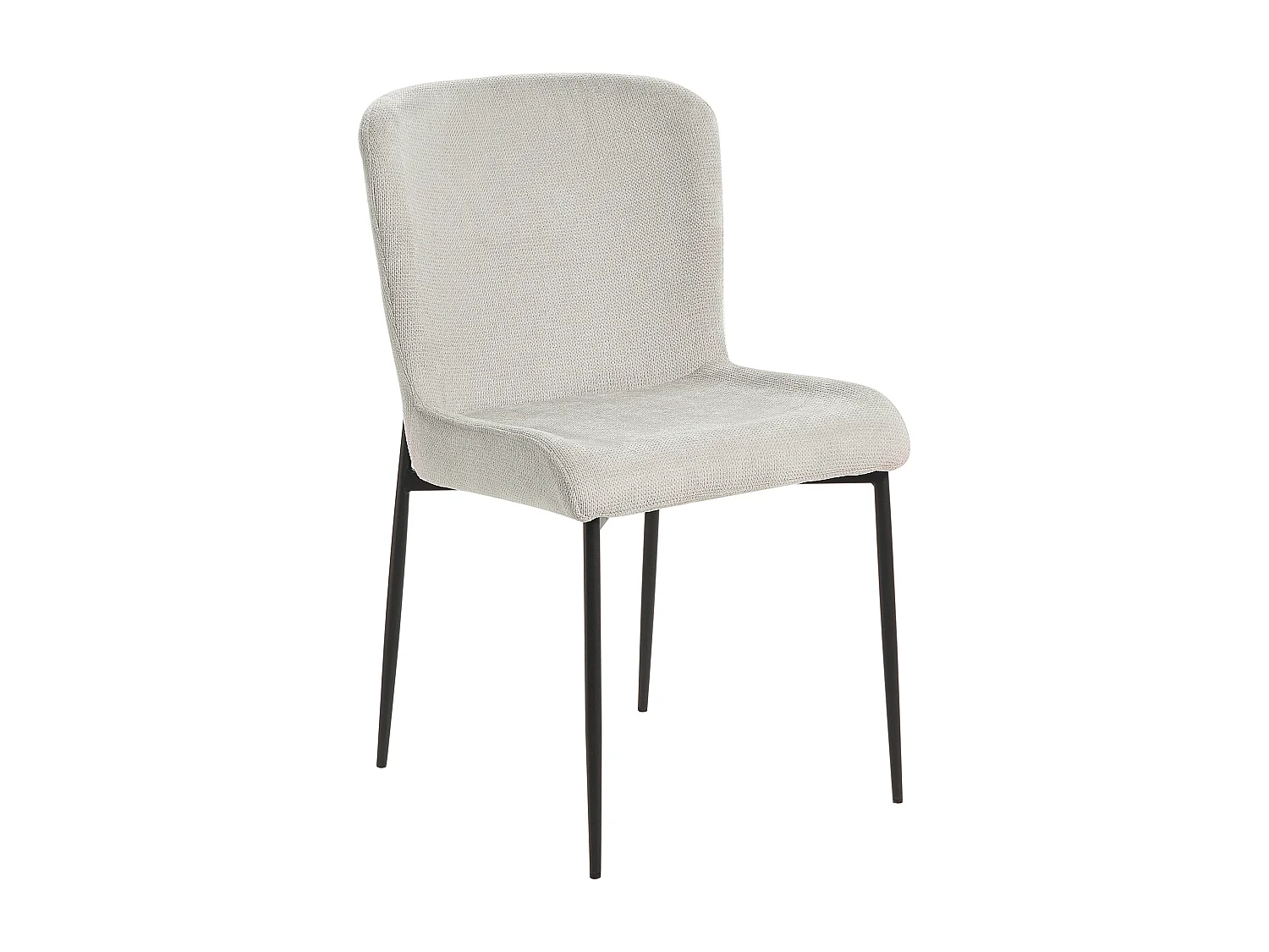 Lot de 2 chaises de salle à manger ADA Gris clair