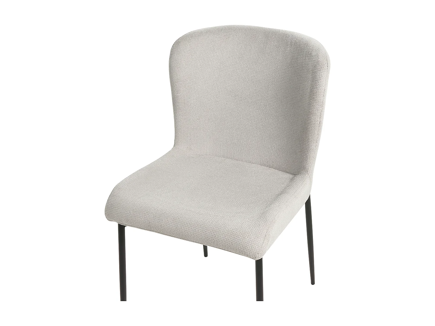 Lot de 2 chaises de salle à manger ADA Gris clair