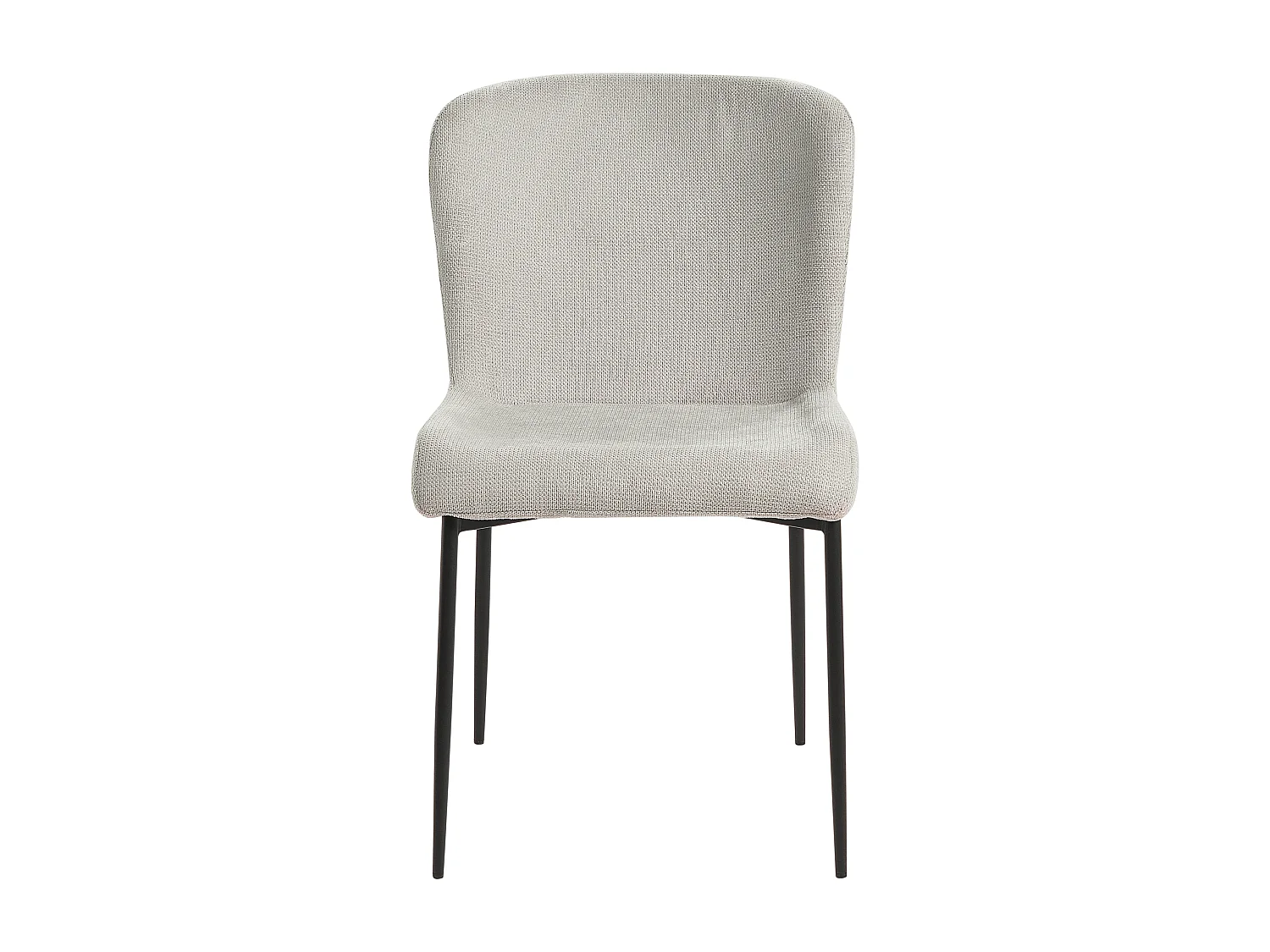 Lot de 2 chaises de salle à manger ADA Gris clair