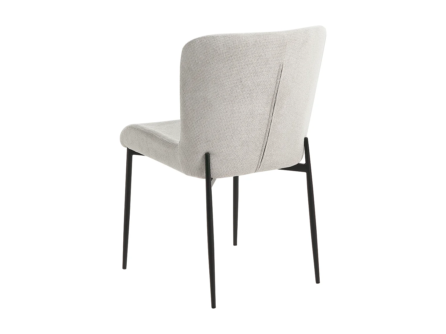 Lot de 2 chaises de salle à manger ADA Gris clair