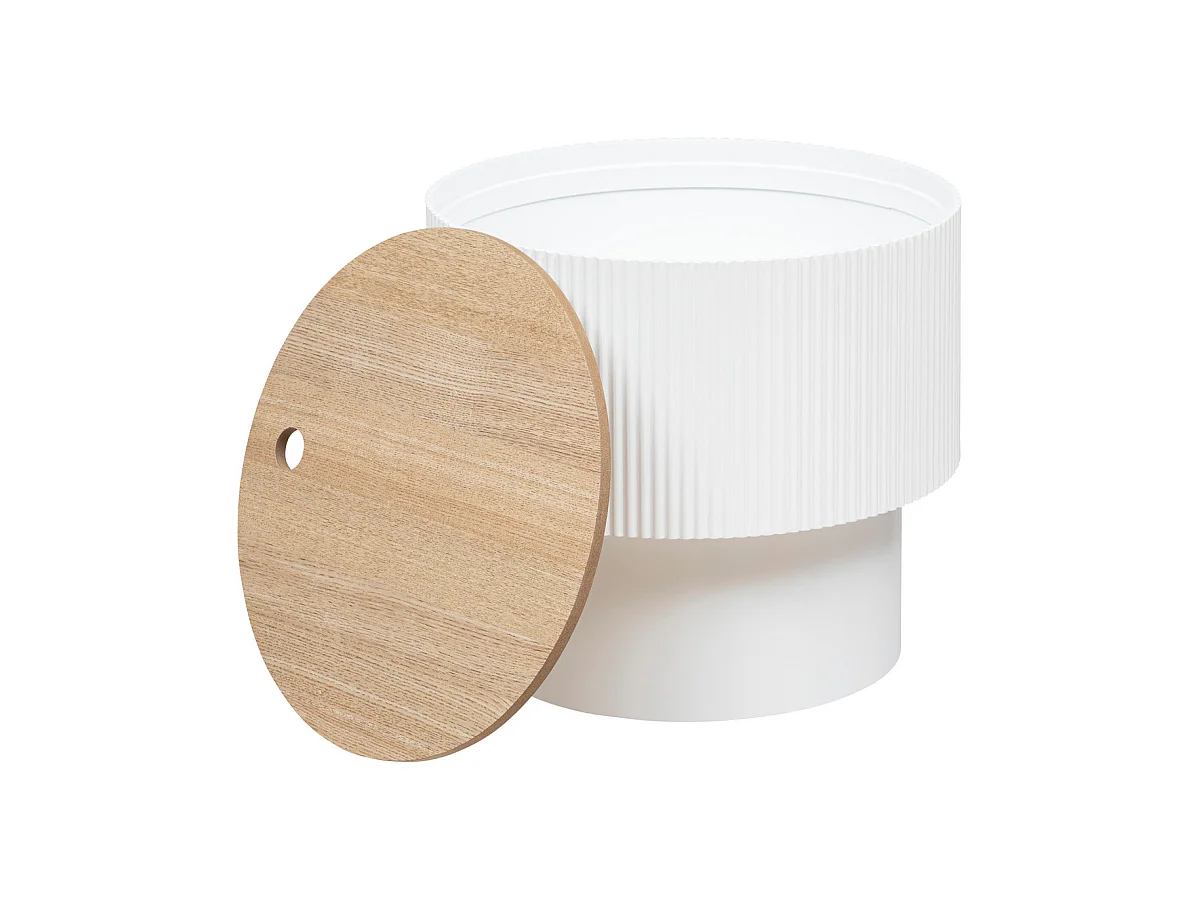 Mesa de café con almacenamiento tipo cofre