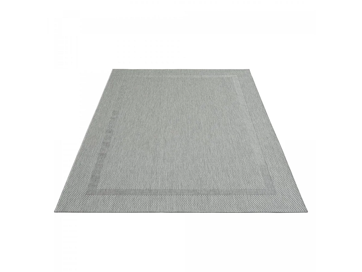 Tappeto da esterno 120x170 tessuto kilim grigio SQUAREXT