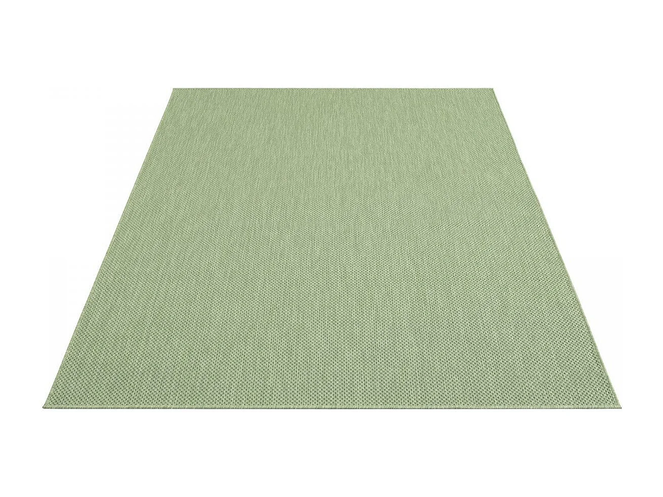 Tapis extérieur 140x200 tissé kilim vert EXTUNI