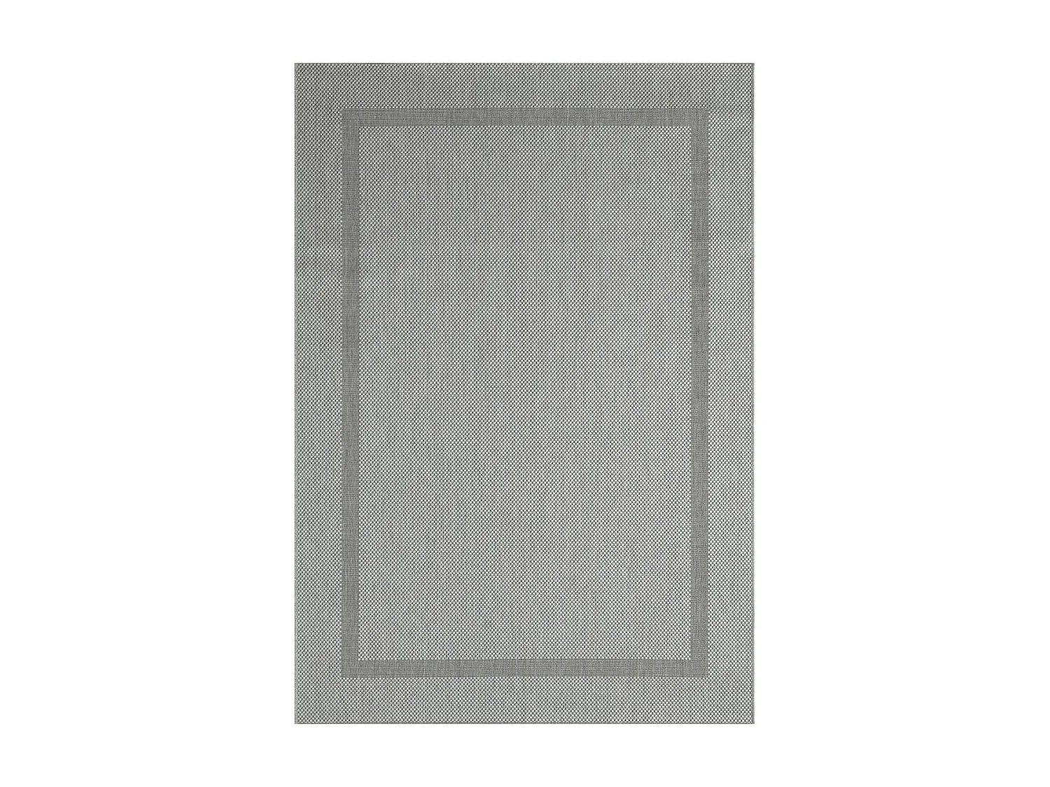 Tapis extérieur 160x220 tissé kilim gris SQUAREXT