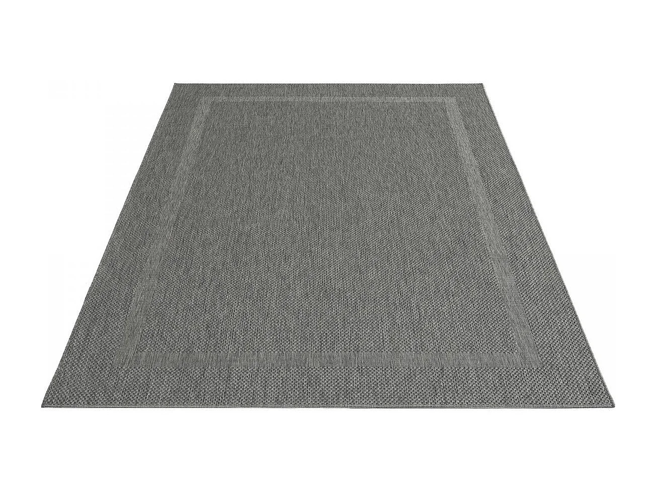 Tappeto da esterno 240x340 tessuto kilim grigio SQUAREXT