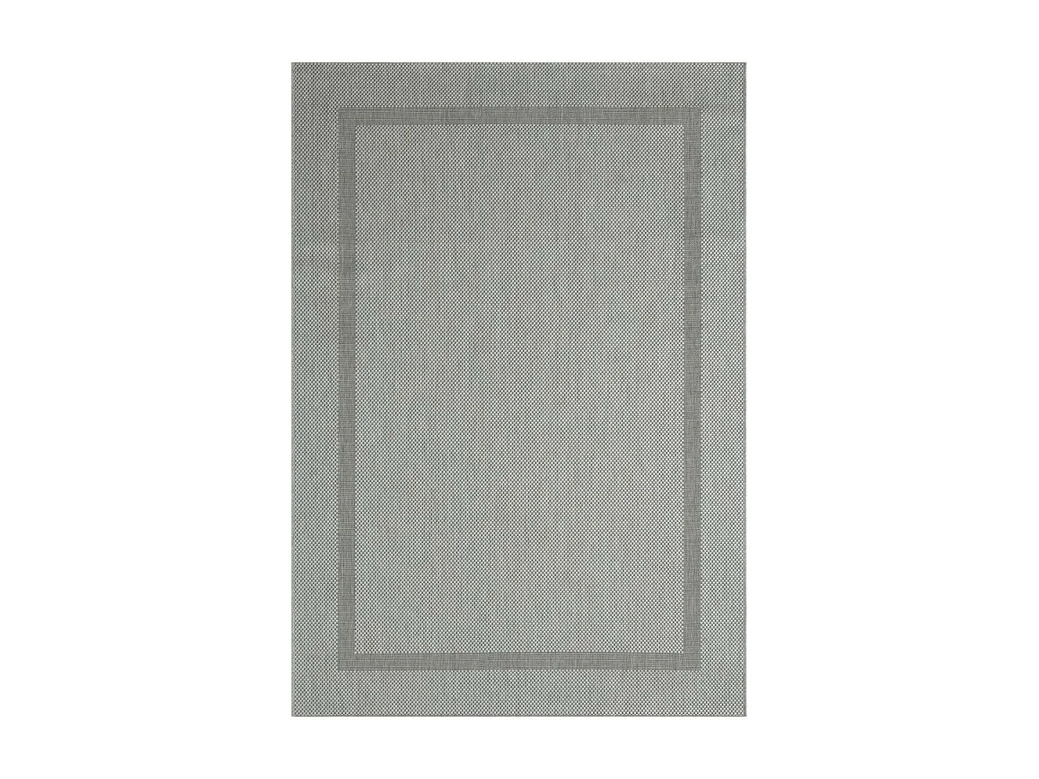 Tapis extérieur 140x200 tissé kilim gris SQUAREXT