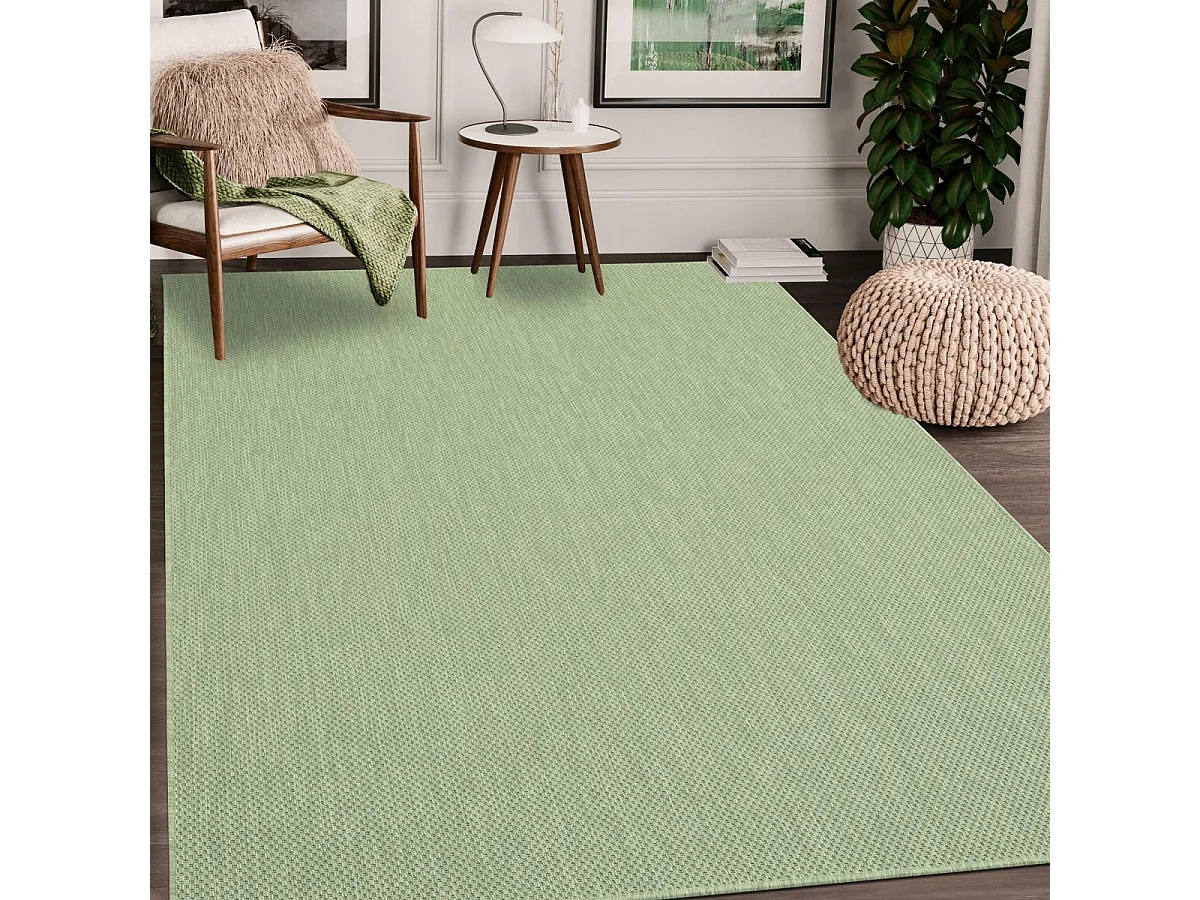 Tappeto da esterno 200x280 tessuto kilim verde EXTUNI