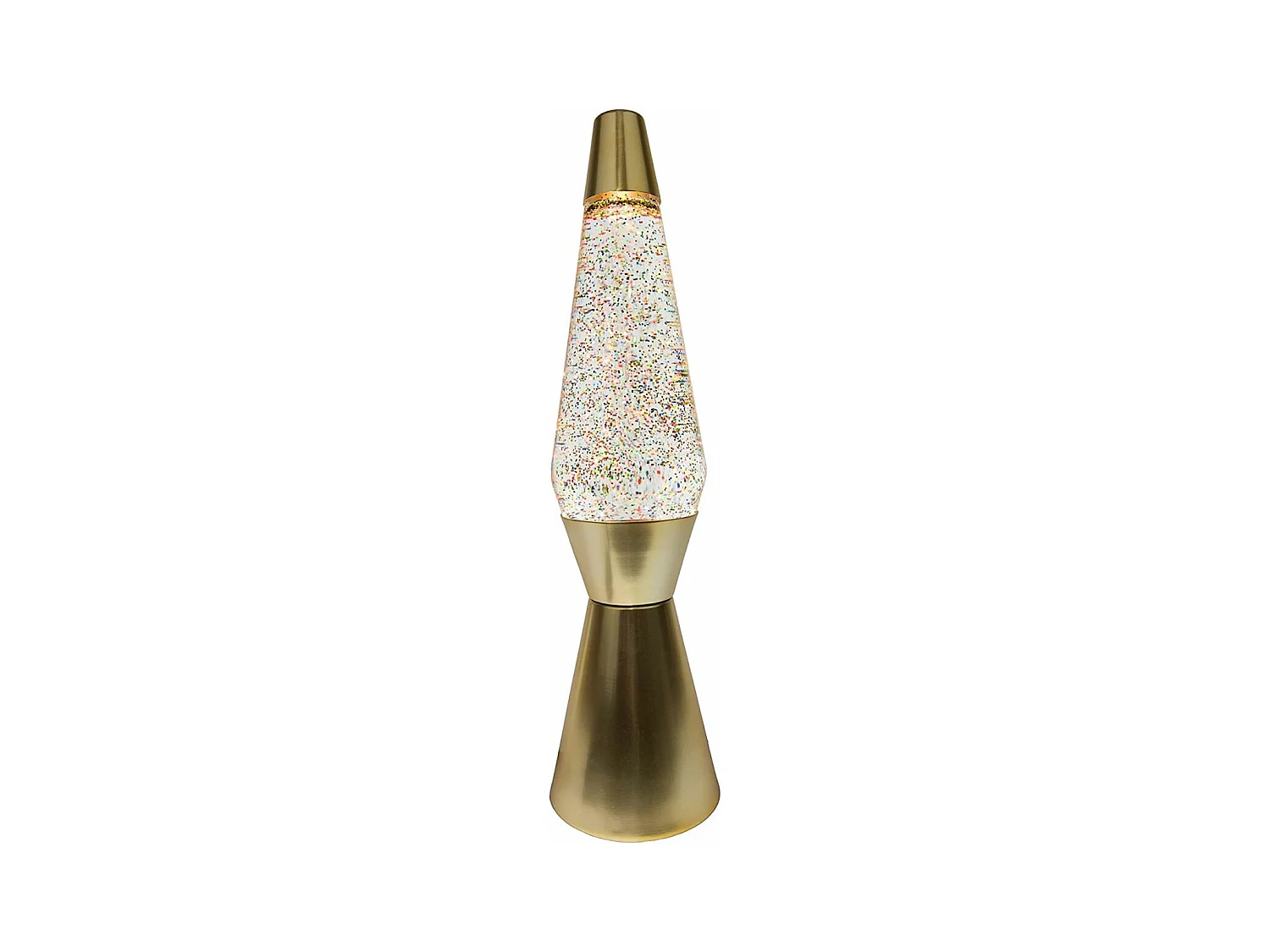 Lampe à poser en métal et verre Paillettes