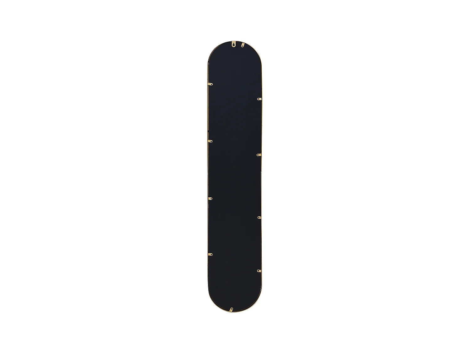 Sett med 3 ovale veggspeil i metall 23×120 cm gull JAYLEN