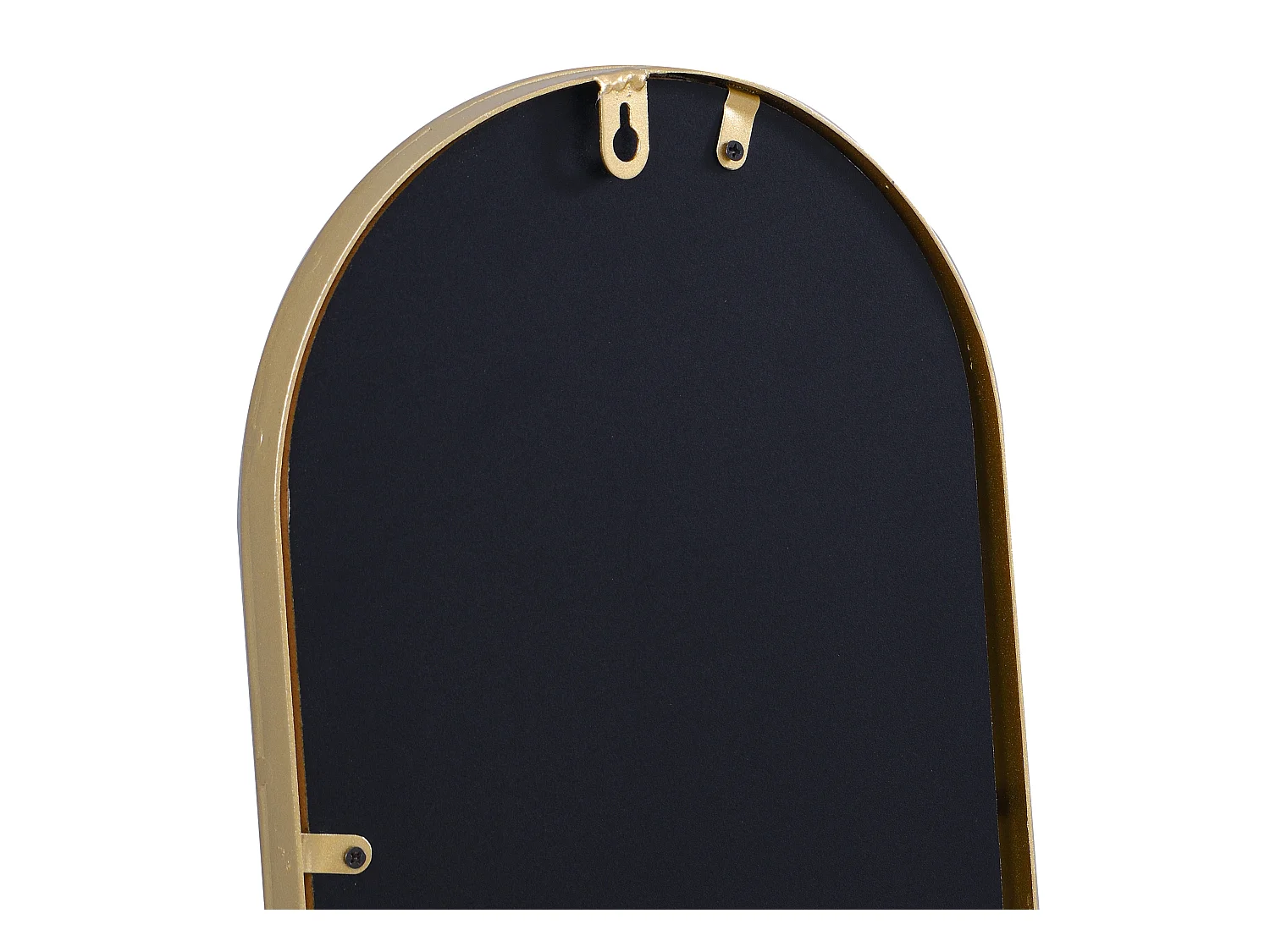 Sett med 3 ovale veggspeil i metall 23×120 cm gull JAYLEN