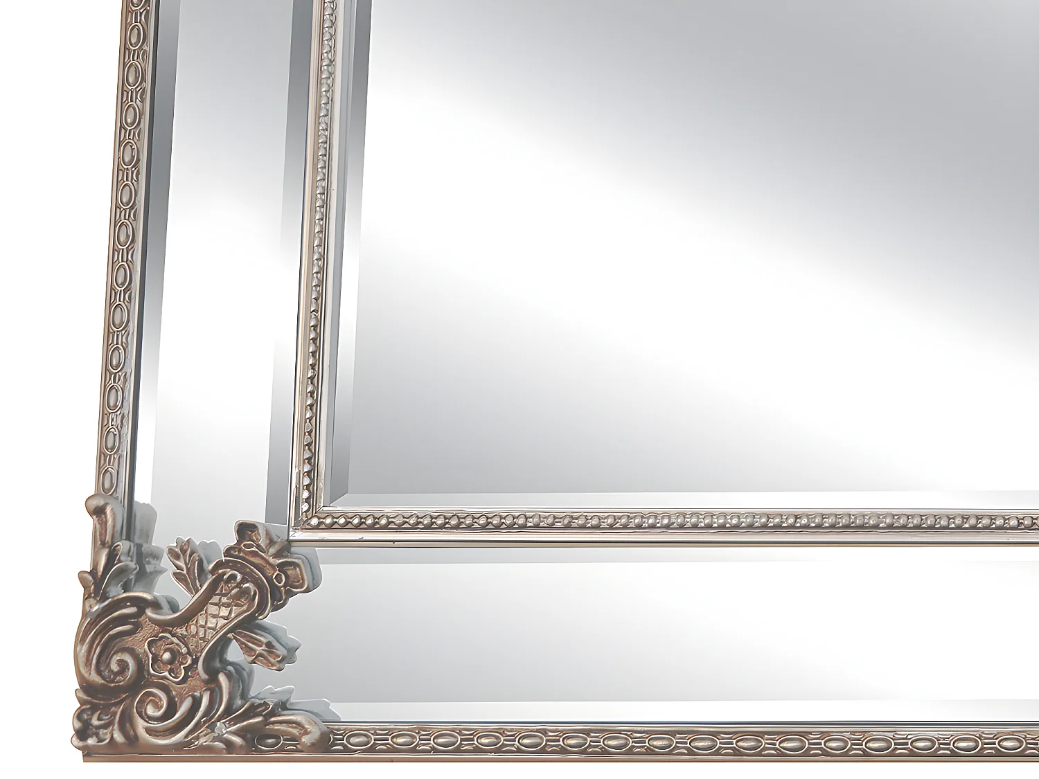 Afgeschuinde spiegel met sierlijst - ANALISE - H114 x B83 cm - Champagnekleur