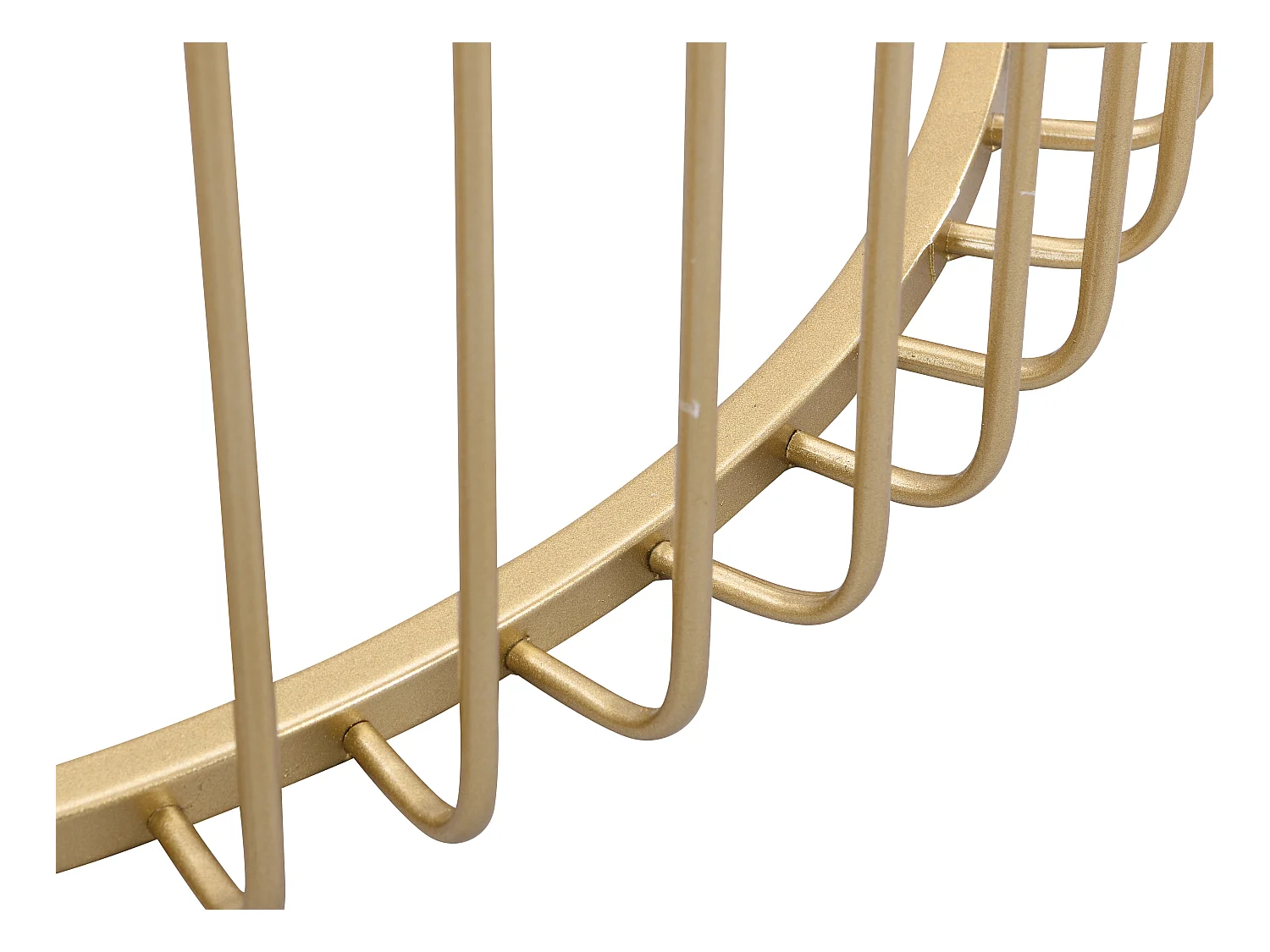 Lot de 2 tables basses en métal et verre - Doré - FERIDA