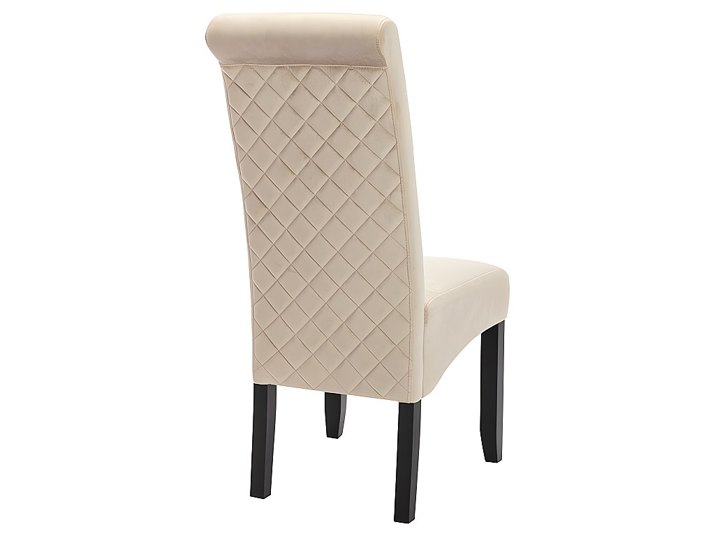 Stuhl 6er-Sets Samt DELINA - Beige jetzt günstig und bequem online kaufen