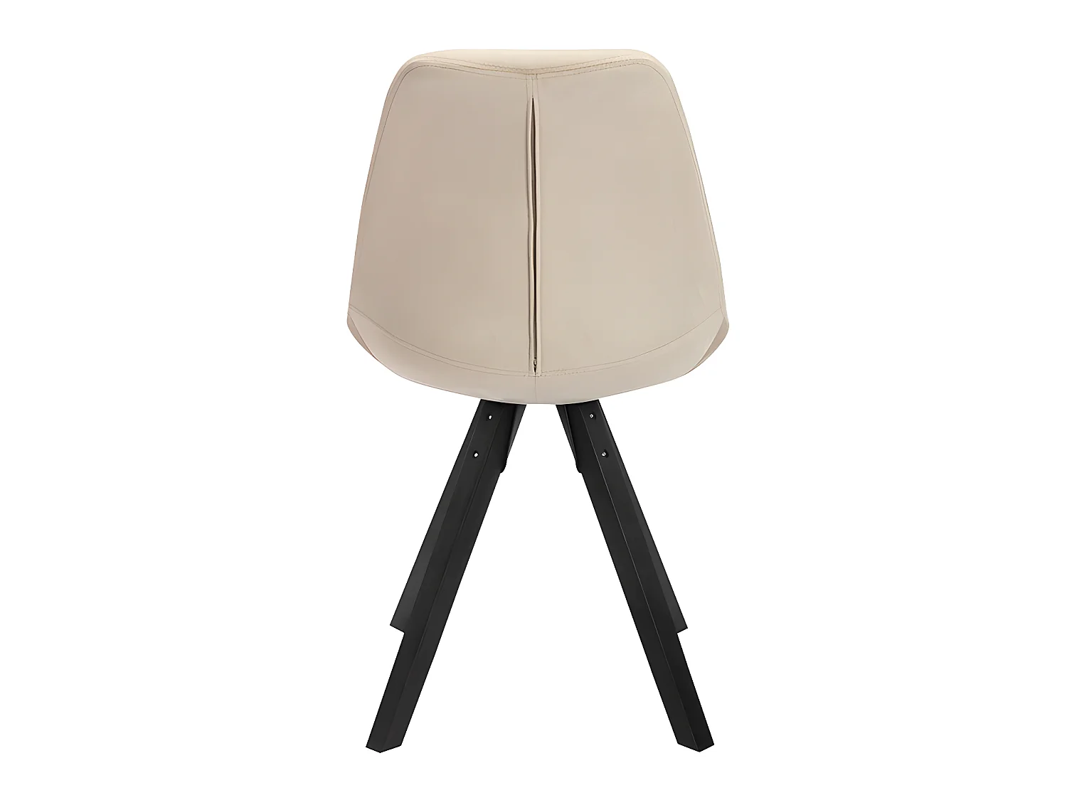 Lot de 2 chaises scandinaves ANEYA - Velours & Pieds Hévéa - Beige